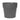 Vibia straight round urtepotte i anthracite, sort, fra Elho lavet i genbrugsplast