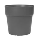 Vibia straight round urtepotte i anthracite, sort, fra Elho lavet i genbrugsplast