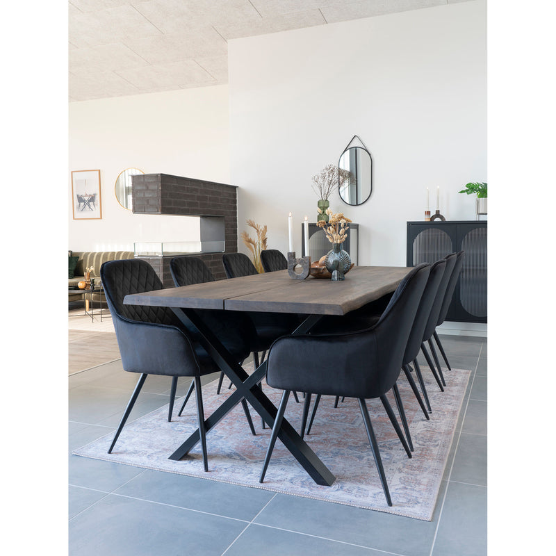 House Nordic - Harbo Spisebordsstole - sæt af 2 stk. Sort
