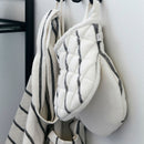 House Doctor - Køkkenhandske, Dry, Hvid m. sorte striber 1 stk.