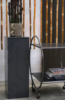 Trademark Living - Otto rullebord med marmorplader H84 cm