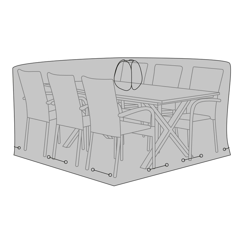 House Nordic - Luksus Overtræk - Til firkantet bord med 6 stole