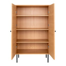 House Nordic - Kyoto Vitrineskab, egefiner, B80xD40xH130 cm