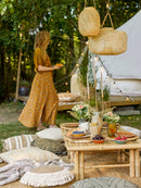 Bloomingville - Musu Lanterne m/Glas, Natur, Bambus H32 cm