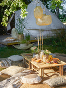 Bloomingville - Musu Lanterne m/Glas, Natur, Bambus H30 cm