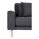 House Nordic - Lido Lounge Sofa, mørkegrå, højrevendt HN1045