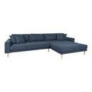 House Nordic - Lido Lounge Sofa højrevendt, mørkeblå HN1035
