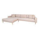 House Nordic - Lido Lounge Sofa venstrevendt, sand HN1050