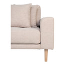 House Nordic - Lido Lounge Sofa venstrevendt, sand HN1050