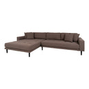 House Nordic - Lido Lounge Sofa venstrevendt, brun HN1055