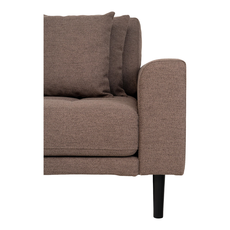 House Nordic - Lido Lounge Sofa venstrevendt, brun HN1055
