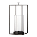Bloomingville - Udoon Lanterne m/Glas, Sort, Metal H33 cm