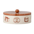 Bloomingville - Beth Krukke m/Låg, Rød, Stentøj Ø23 cm