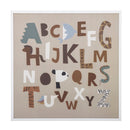 Bloomingville MINI - Memmo Illustration med ramme, Hvid, Fyr 52x52 cm