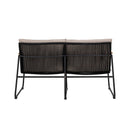 Bloomingville - Hampton Sofa, Sort, Metal L125 cm