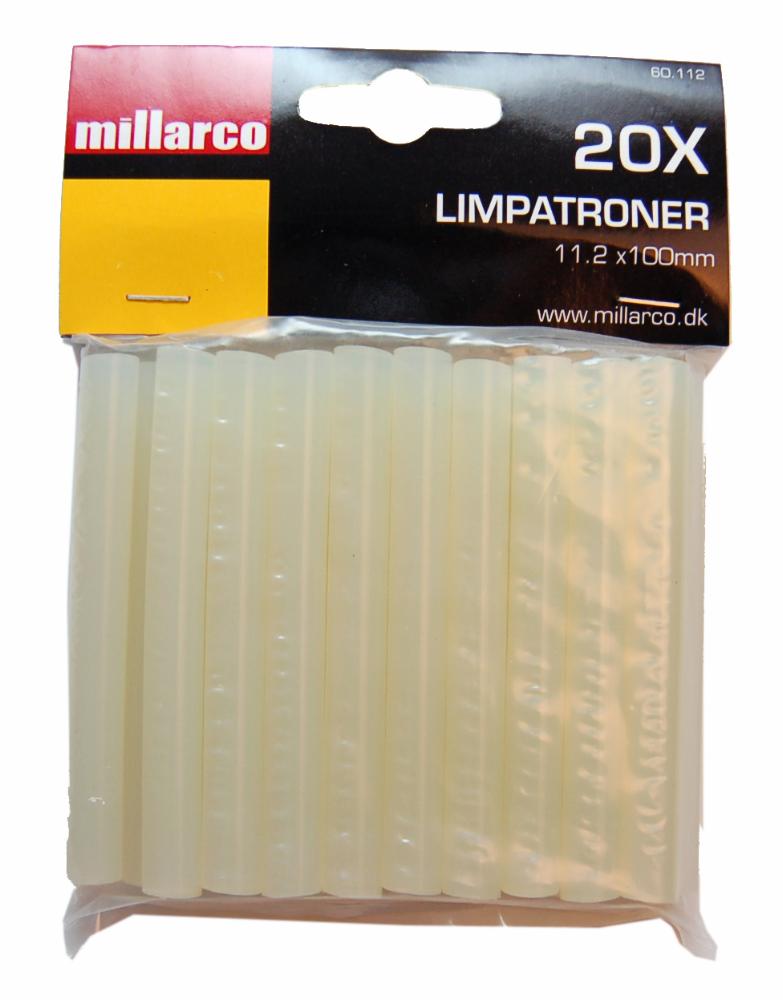20 limpatroner fra Millarco i deres indpakning 