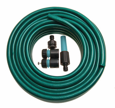 20 meter lang slange med 4 forskelige slangekoblinger fra Green>it 