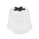 Rund, gennemsigtig grohus fra Elho med udluftning