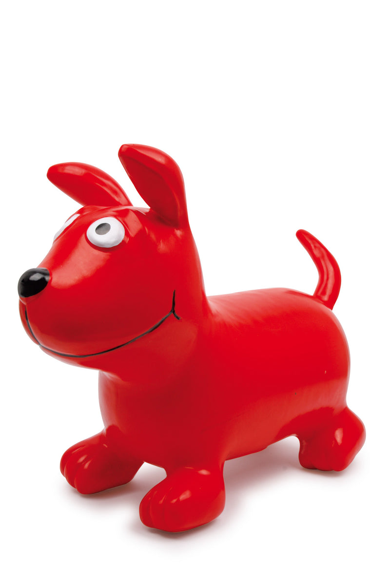 Rød hund som hoppe dyr til børn fra Small Foot 